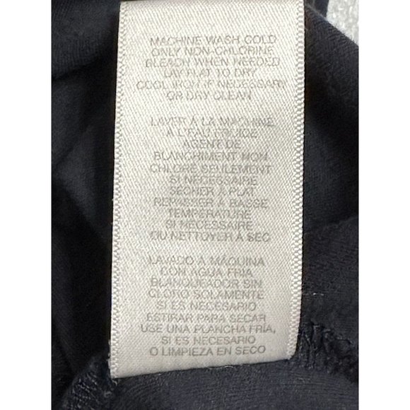 Michael Kors Solid Navy Blue 1/4 Zip Long Sleeve Pullover Shirt Mock Neck Mens L - Picture 5 of 7